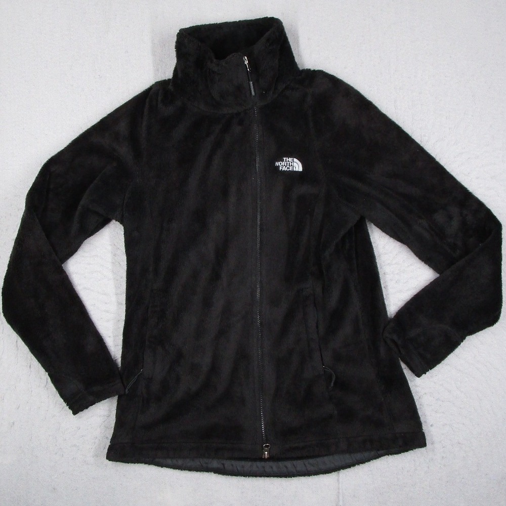 The North Face Osito 2 Fleece Jacket Womens Small Black Full Zip Soft NF0A2TED